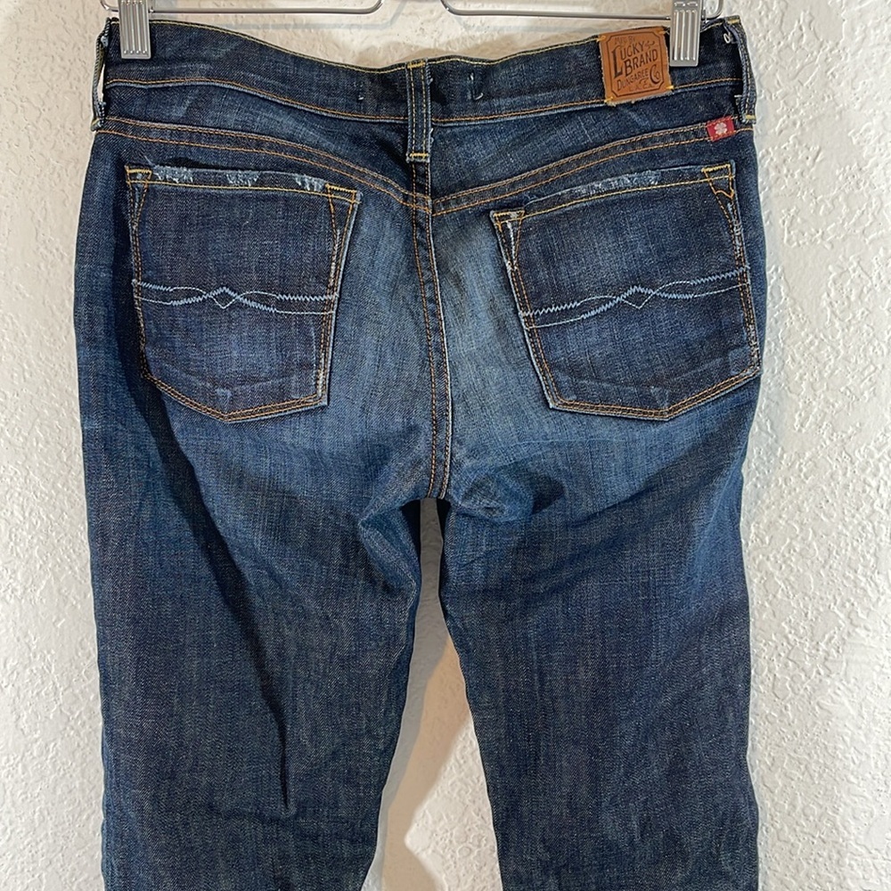 LUCKY Brand Legend Zoe Straight Leg Blue Denim Jeans Size 4 - Picture 6 of 12